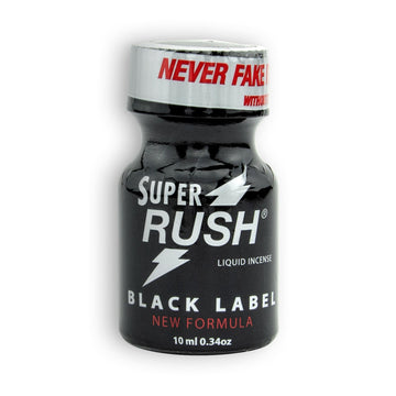 POPPER SUPER RUSH BLACK LABEL - Nitrito di Pentile - 10ml - Poppr.it